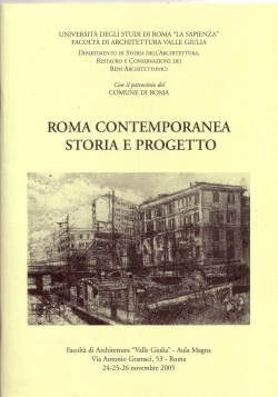 Convegno Roma Contemporanea Storia e Progetto