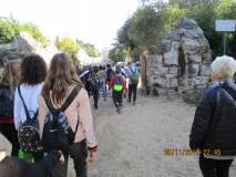 Si esce per andare a Porta San Pancrazio, visibile sullo sfondo