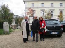 Enrico Luciani, Massimo Capoccetti e Daniela Donghia attendono le classi a Villa Pamphili