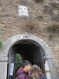 L’ingresso della Villa: in alto si può vedere lo stemma che ricorda Urbano VIII e la famiglia Barberini (le tre api)