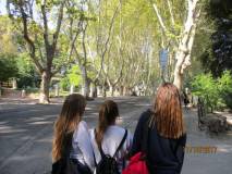 Si arriva al parco Gianicolense con i suoi monumenti e i suoi Busti degli eroi