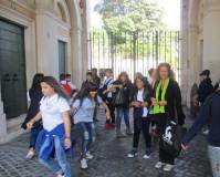 Dopo la visita del Museo della Repubblica romana Noemi Grimaldi saluta tutti