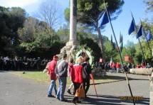 Villa Glori: a Piazza del Mandorlo parte la cerimonia con in testa le associazioni garibaldine