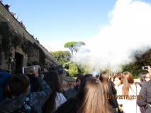Il cannone spara e la visita termina