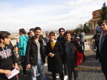 I proff. Giglio e Mecciaro con la nostra Giovanna De Luca. Con loro i giovani (da sinistra a destra) Davide Lombardi, Adriano Aureli, Andrea Balladelli