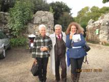 Enrico Luciani con la prof.ssa Stefania Panichelli e la nostra guida Noemi Grimaldi