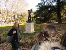 Si lascia il Parco e si saluta “Righetto” : in primo pano la prof.ssa Sara Cherubini