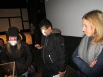 Il plastico del 30 aprile nella sala dell’Assedio: in primo piano la prof.ssa Sara Cherubini