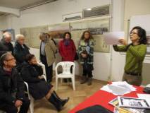 Elena Maria D’Effremo spiega il lavoro sulla mobilità e mostra la mappa per il rilevamento