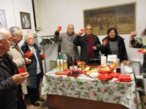 Gianfranco Martini, Massimo Capoccetti, Giovanna De Luca avviano il brindisi