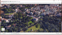 Google da Porta San Pancrazio all'ingresso di Villa Pamphilj - Largo 3 giugno 1849 – in basso Via delle Fornaci