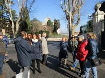 Da via Masina (antiche mura aureliane) si arriva a Villa Spada: la difesa dei bersaglieri lombardi