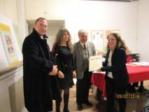 La premiazione della prof.ssa Flavia Feola per la III D dell’IC Montezemolo plesso Tre Fontane