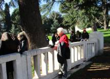 Memmo Schiavella, appassionato del Risorgimento, tifoso del Cipriani Comitato gianicolo, assiste commosso alla cerimonia