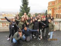 Il gruppo è veramente allegro, contento della visita