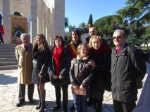 In foto con Enrico Luciani, Massimo Capoccetti, Stefano Marin e Stefano Tozzi, anche Mara Minasi e Anita Garibaldi con il nipotino Giuseppe Garibaldi e la sua mamma