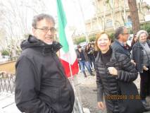 Il Dr Alessandro Cremona dialoga con Alessandra Mancini della Direzione del Cerimoniale Comunale