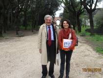 Enrico Luciani e la prof.ssa Cinzia Suriani
