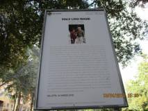 La targa “Viale Luigi Magni”