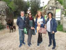 Da sinistra il prof. Saverio Attrotto, Mariapaola Pietracci Mirabelli, Noemi Grimaldi, la  prof. Roberta Servi