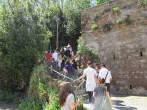 Sulla strada di ritorno: ma prima ascolteranno la lezione di Massimo Capoccetti al Belvedere della Costituzione del 1849