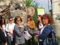 Da destra: la prof. Paola Risoldi, Mariapaola Pietracci MIrabelli, Daniela Donghia e la prof. Daniela La Macchia