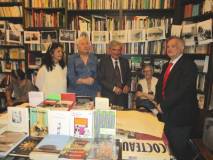 Da sinistra: Catia Gabrielli, Vittorio Emiliani, Enrico Luciani e Giovanni Cipriani; tra loro, seduta la Consigliera Comunale Gemma Guerrini