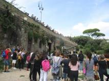 Le due classi arrivano al cannone