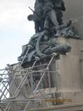 Al monumento di Garibaldi è iniziato il restauro per i danni causati dal fulmine