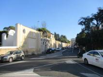 La vista del Vascello (ex Villa Giraud) con la scogliera fino a Porta san Pancrazio
