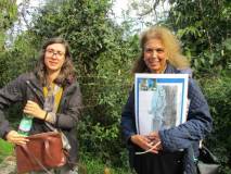 La prof.ssa Francesca Assennato con la nostra guida Noemi Grimaldi
