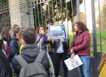 Il racconto dell’attacco a tenaglia dei francesi , sulla destra la prof.ssa Rossella Comito