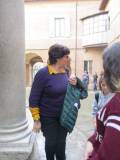 La prof.ssa Mario Toscano mostra il Tempietto, una delle realizzazioni maggiormente rappresentative dell’architettura italiana del Rinascimento