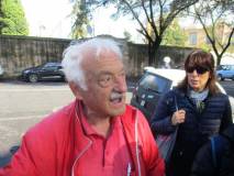 L’incontro con Domenico Memmo, la “sentinella” del Gianicolo, tra lo stupore della prof.ssa Elisabetta Puce