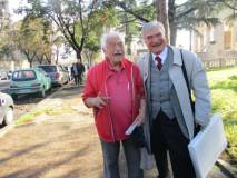 Domenico Memmo in foto con Enrico Luciani di cui è grande estimatore