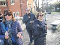 Le prof.sse Elisabetta Puce, Claudia Sotgiu e l’assistente Sara Marocchi apprezzano il panorama di Roma