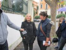 La prof.ssa Pierfranca Di Battista con la signora australiana, anch'essa insegnante