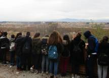 Al Belvedere della Costituzione della Repubblica romana del 1849 si ammira il panorama di Roma