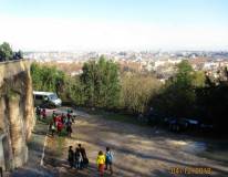 Si scende alla piazzola e ancora si può godere il panorama di Roma