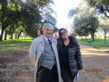 Enrico Luciani con la prof.ssa Splendore Ciampagna per la III B