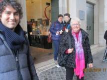Cambio turno al Museo: Alessandro Sgroi, Ivana Colletta e alle spalle la prof. Concetta Cogliandro