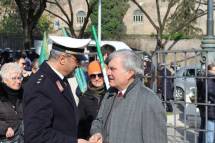 Enrico Luciani saluta Andrea Monaldi, il Maestro della Banda Musicale del Corpo di Polizia Locale di Roma Capitale