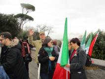 Tra i partecipanti anche il garibaldino Fulvio Crocenzi che ci saluta affettuosamente