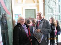 Ivana Colletta ed Enrico Luciani sono già al Museo, pronti a ricevere i gruppi classe