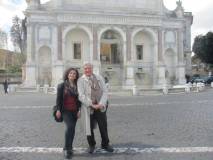 Al Fontanone la prof.ssa Rosita Polessi ed Enrico Luciani