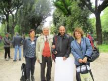 Giovanna De Luca, Enrico Luciani, Roberto Calabria (festeggiato), Daniela Donghia