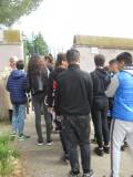 La classe entra nel Parco di Villa Pamphili, quasi allo stesso punto dove  entrarono i francesi...