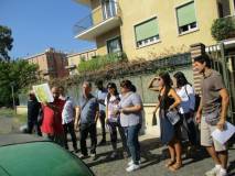 Roberto Calabria al settimo bastione mostra le brecce operate dai francesi