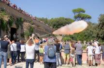 Il cannone spara: e dal fotografo Marco Lanciani riceviamo due belle foto…