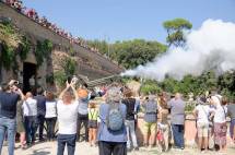 Il cannone spara: e dal fotografo Marco Lanciani riceviamo due belle foto…